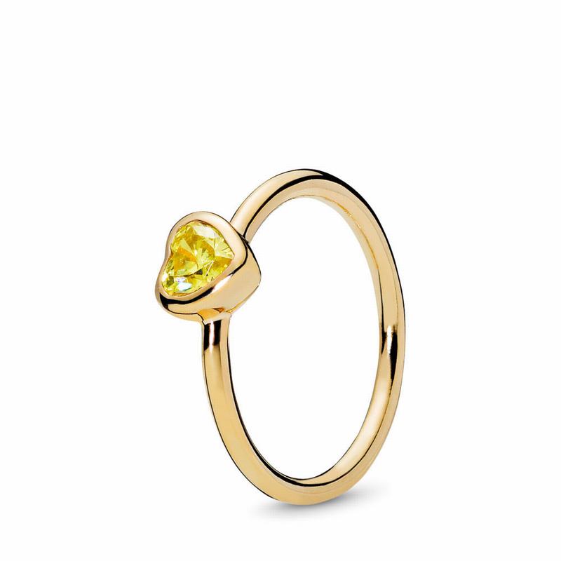Pandora Shine™ Radiant Heart Promise Ring Gold Egypt PB7135942